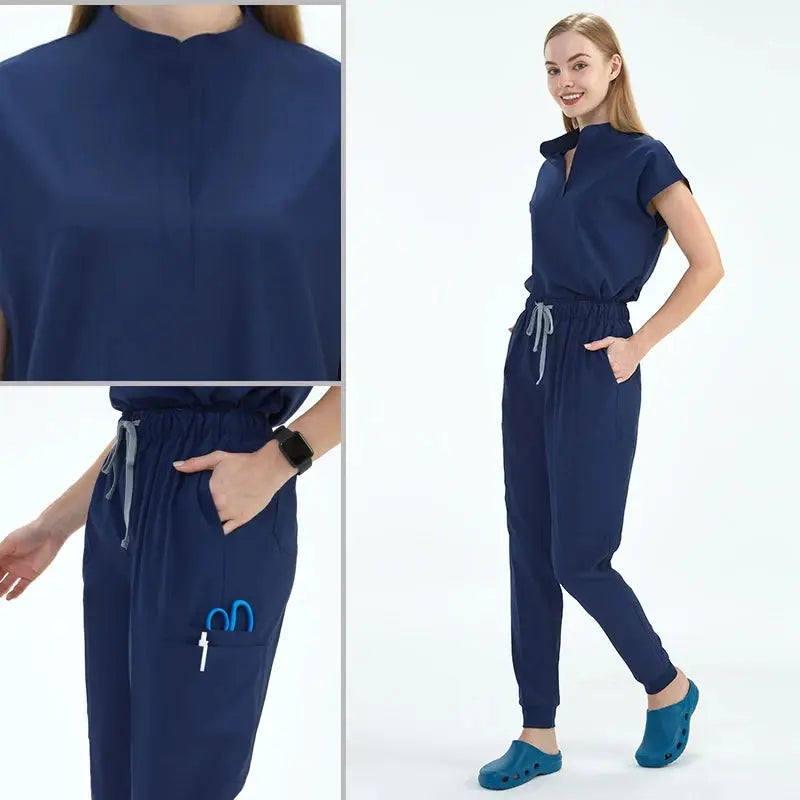 Elevate Your Workday: The Ultimate 10-Pocket Women's Scrub Set for Style and Comfort - Healthcare Vibes