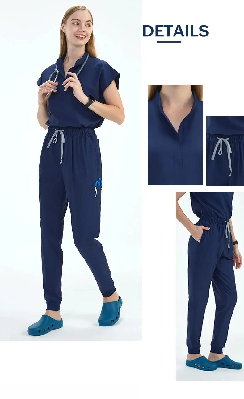 Elevate Your Workday: The Ultimate 10-Pocket Women's Scrub Set for Style and Comfort - Healthcare Vibes