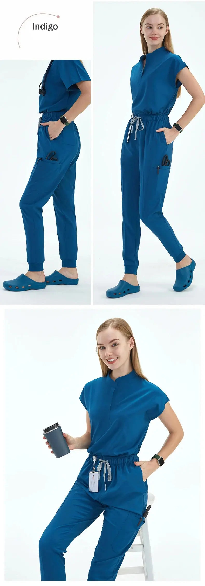 Elevate Your Workday: The Ultimate 10-Pocket Women's Scrub Set for Style and Comfort - Healthcare Vibes