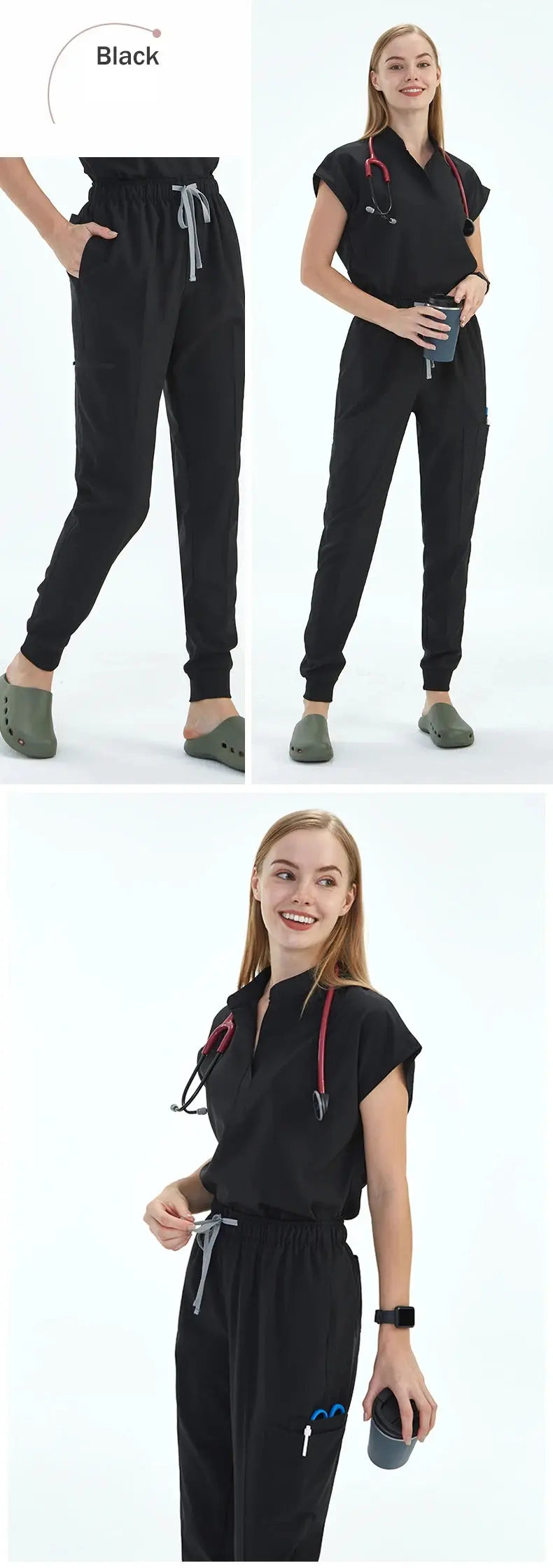 Elevate Your Workday: The Ultimate 10-Pocket Women's Scrub Set for Style and Comfort - Healthcare Vibes