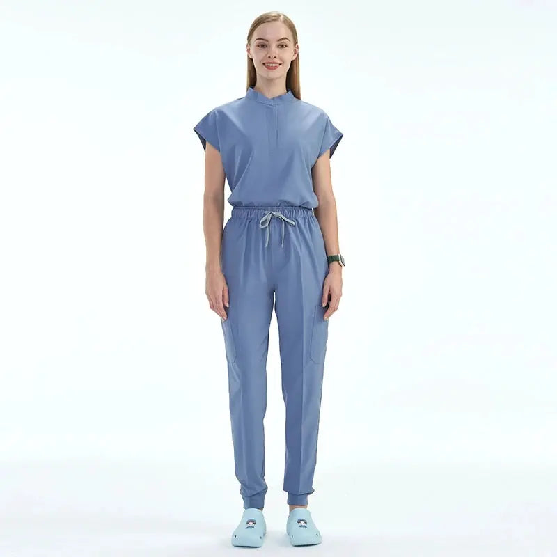 Elevate Your Workday: The Ultimate 10-Pocket Women's Scrub Set for Style and Comfort - Healthcare Vibes