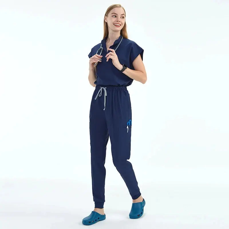 Elevate Your Workday: The Ultimate 10-Pocket Women's Scrub Set for Style and Comfort - Healthcare Vibes