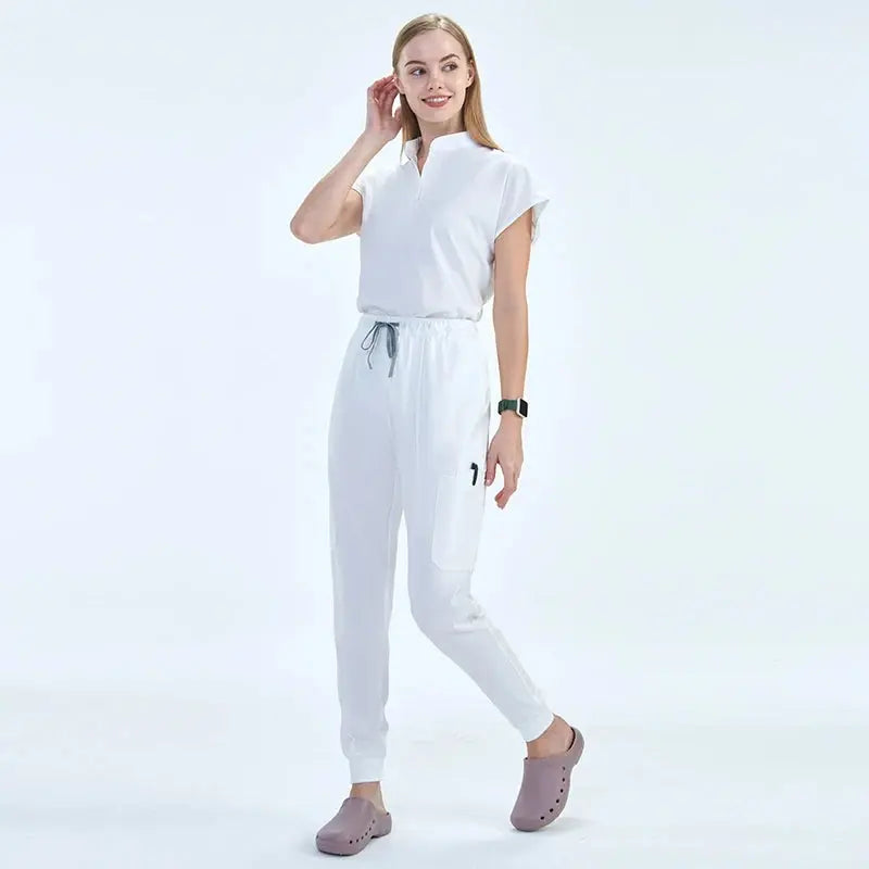 Elevate Your Workday: The Ultimate 10-Pocket Women's Scrub Set for Style and Comfort - Healthcare Vibes