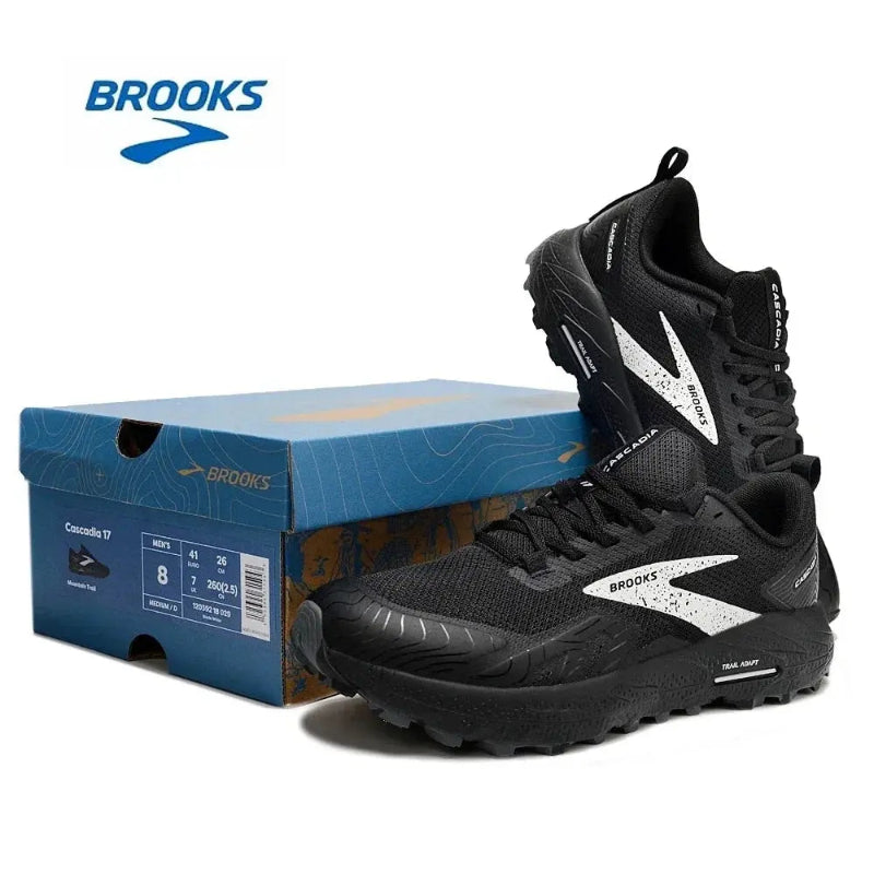 BROOKS Cascadia 17 Running Shoes for Men - Long-Distance Road Sports Training Casual Sneakers - Healthcare Vibes