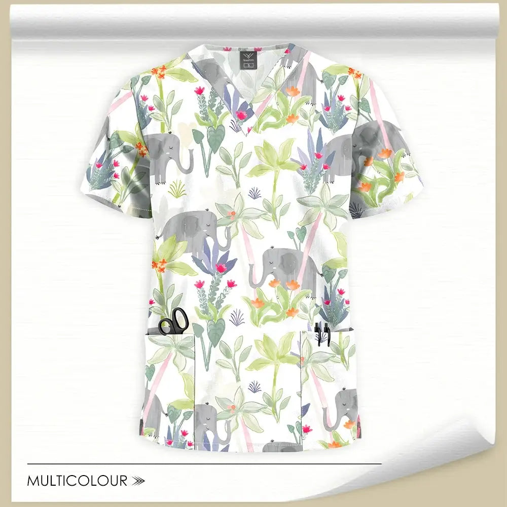 Discover Our Vibrant Printed Scrub Tops - Healthcare Vibes