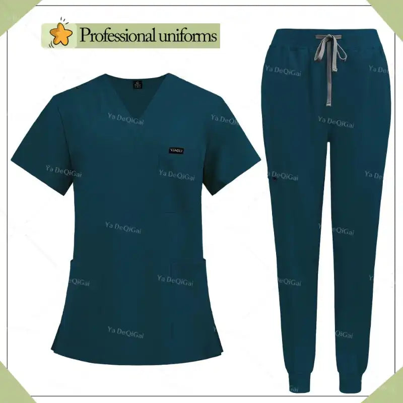 Unisex Multicolor Hospital Medical Scrub Uniform Sets - Healthcare Vibes