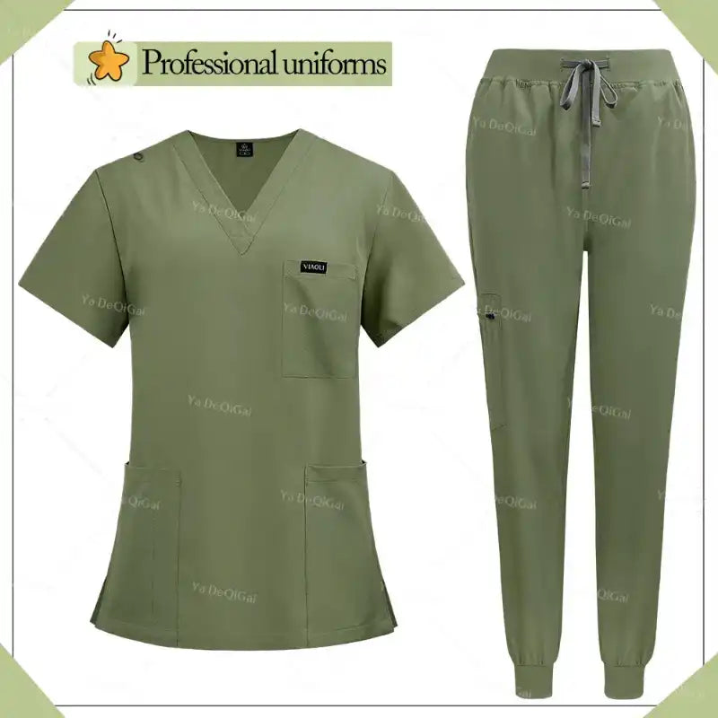 Unisex Multicolor Hospital Medical Scrub Uniform Sets - Healthcare Vibes