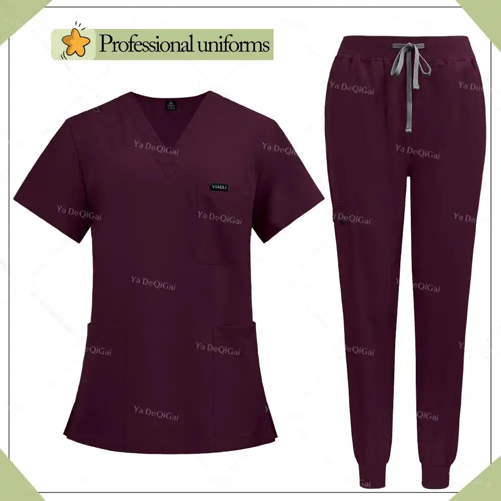 Unisex Multicolor Hospital Medical Scrub Uniform Sets - Healthcare Vibes