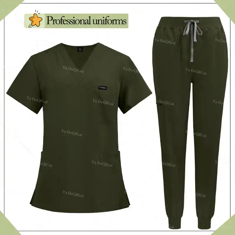 Unisex Multicolor Hospital Medical Scrub Uniform Sets - Healthcare Vibes