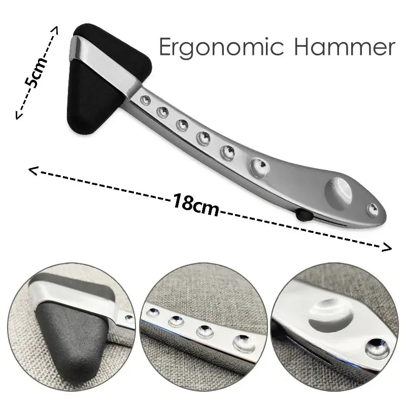 Neurological Diagnostic Percussor, Reflex Percussion Hammer Set with LED Penlight - Healthcare Vibes