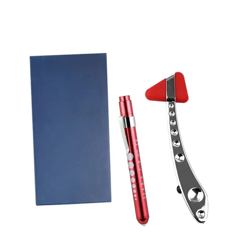 Neurological Diagnostic Percussor, Reflex Percussion Hammer Set with LED Penlight - Healthcare Vibes