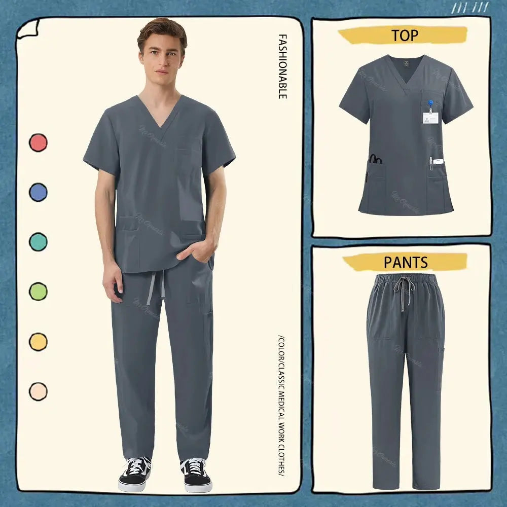 Unisex Healthcare Workwear, Medical and Surgical Uniforms, Scrub Sets - Healthcare Vibes