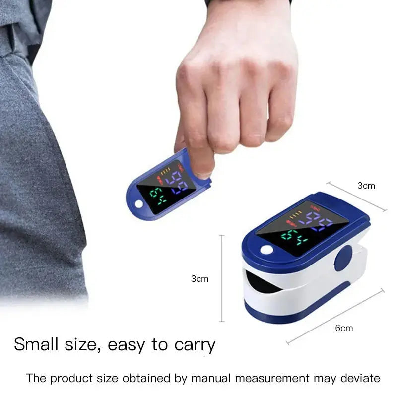 Pulse Oximeter Finger Clip Pulse Monitor Home Monitoring Pulse Oximeter - Healthcare Vibes