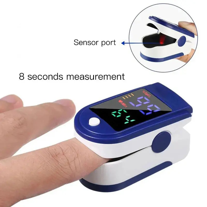 Pulse Oximeter Finger Clip Pulse Monitor Home Monitoring Pulse Oximeter - Healthcare Vibes