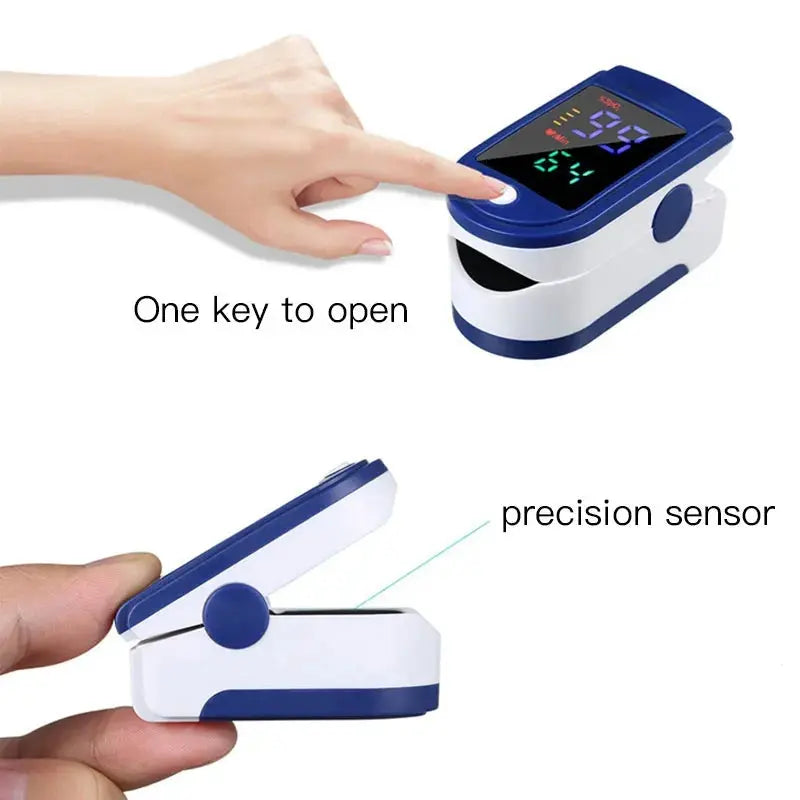 Pulse Oximeter Finger Clip Pulse Monitor Home Monitoring Pulse Oximeter - Healthcare Vibes