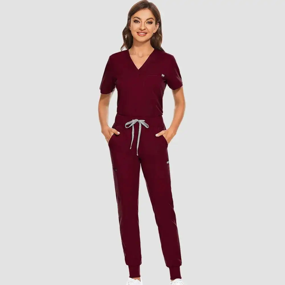 Chic 3-Piece Jogger Scrub Set That Keeps You Comfy and Moving Like a Pro