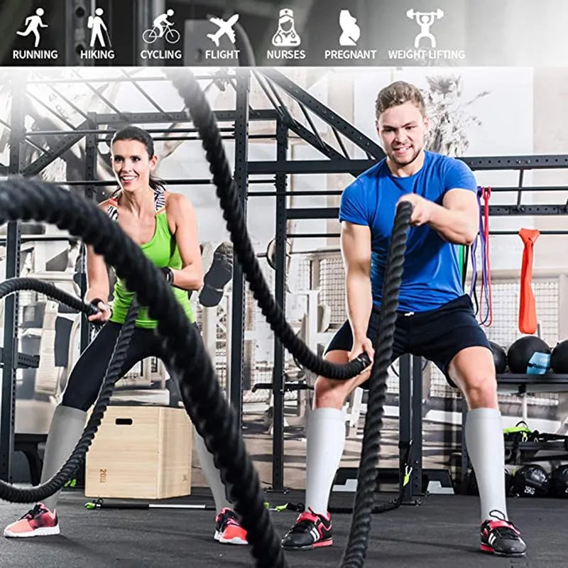 Unisex Compression Socks for Promoting Blood Circulation, Reducing Leg Pain, and Supporting oxygenation while on feet for long periods of time