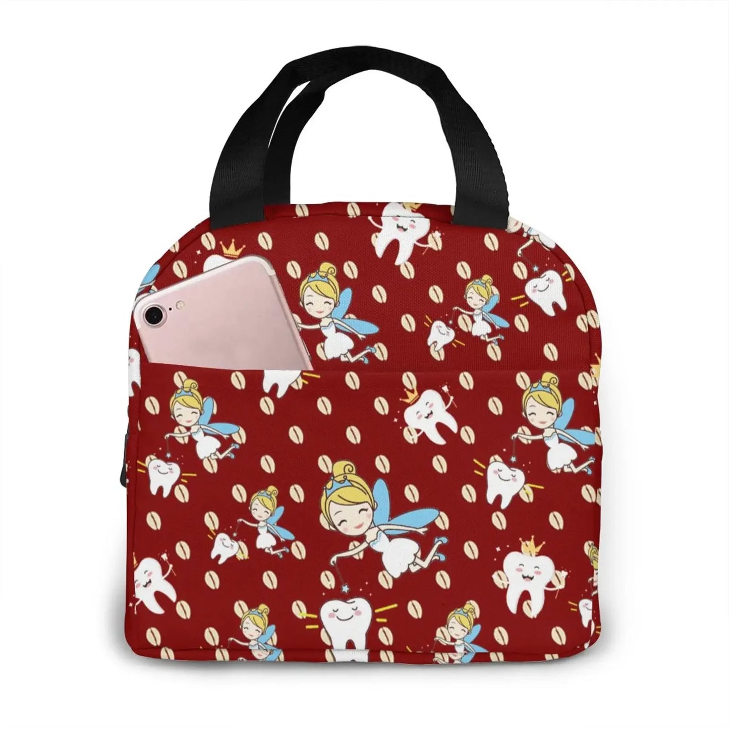 Portable Lunch Bag Cartoon Nurse Pattern Thermal Insulated Lunch Tote Cooler Handbag Bento Pouch Container School Food Bags 7