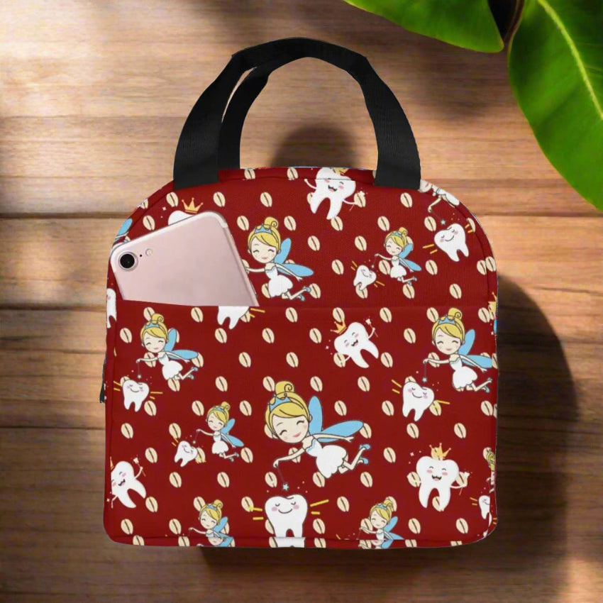 Portable Lunch Bag with Cartoon Nurse Design | Thermal Insulated Tote Cooler for Bento, School, and Food Storage 7