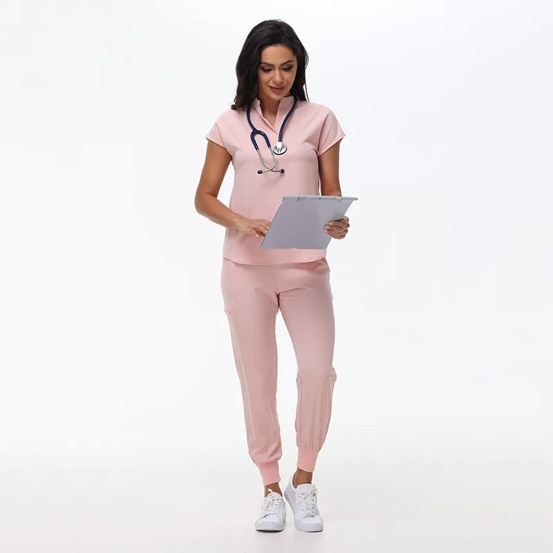 Hospital Scrubs Work Uniforms Short-sleeved Health Services Suits - Healthcare Vibes