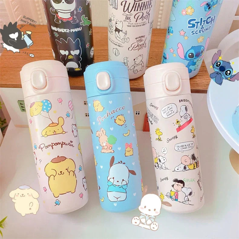 Sanrio Hello Kitty and Friends Cartoon Insulated Stainless Steel Bouncing Cup