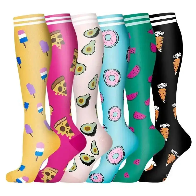 Unisex Compression Socks for Promoting Blood Circulation, Reducing Leg Pain, and Supporting oxygenation while on feet for long periods of time