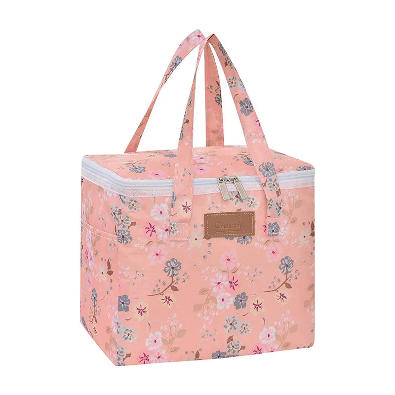 Portable Lunch Bag New Thermal Insulated Lunch Box Tote Cooler Functional Handbag Student Bento Pouch School Food Storage Bags