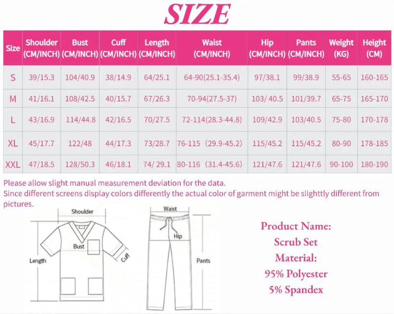 Scrub Uniform for Women – Stretchy Doctor & Nurse Scrubs Sets - Healthcare Vibes - Healthcare Vibes