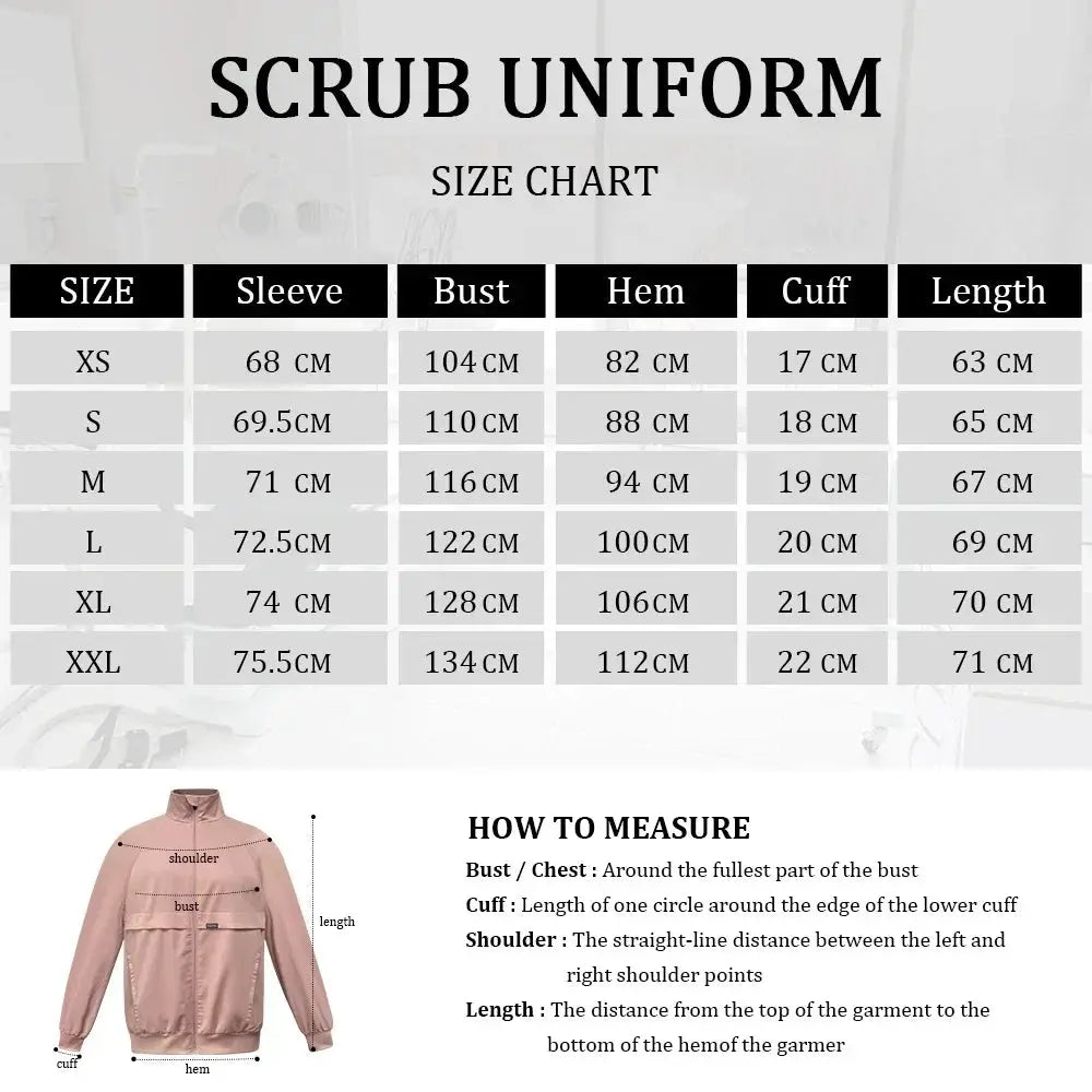 Unisex, Scrub Jacket for Healthcare Professionals, Nurse, Doctor - Healthcare Vibes