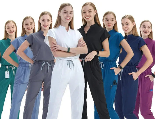 Elevate Your Workday: The Ultimate 10-Pocket Women's Scrub Set for Style and Comfort - Healthcare Vibes