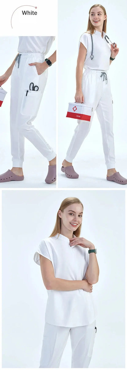 Elevate Your Workday: The Ultimate 10-Pocket Women's Scrub Set for Style and Comfort - Healthcare Vibes