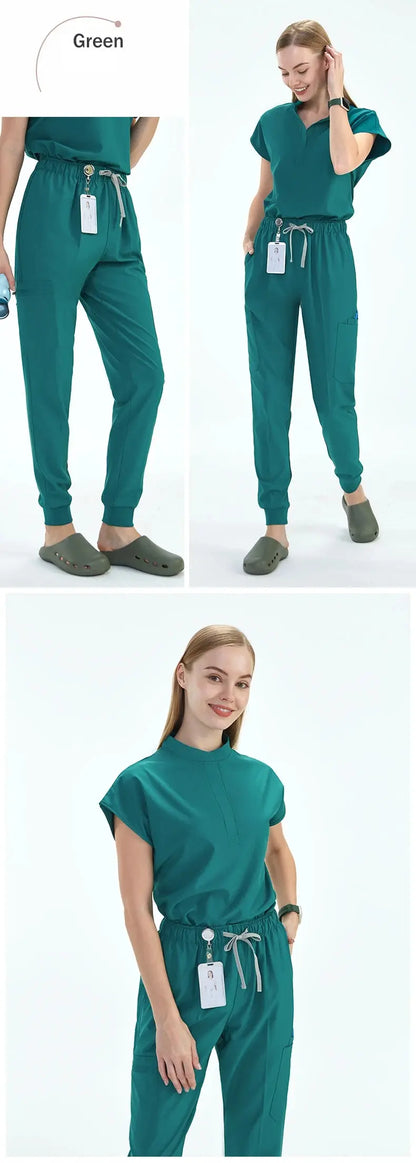 Elevate Your Workday: The Ultimate 10-Pocket Women's Scrub Set for Style and Comfort - Healthcare Vibes