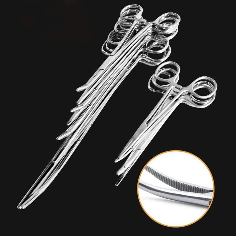 Curved or Straight Stainless-Steel, Locking Pick-Ups: Kelly, Ochsner, Halsted, Hartman, Crile, Pean - Healthcare Vibes