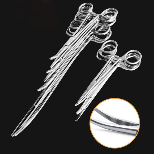 Curved or Straight Stainless-Steel, Locking Pick-Ups: Kelly, Ochsner, Halsted, Hartman, Crile, Pean - Healthcare Vibes