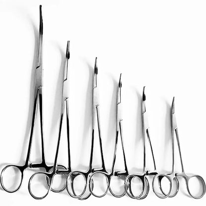Curved or Straight Stainless-Steel, Locking Pick-Ups: Kelly, Ochsner, Halsted, Hartman, Crile, Pean - Healthcare Vibes