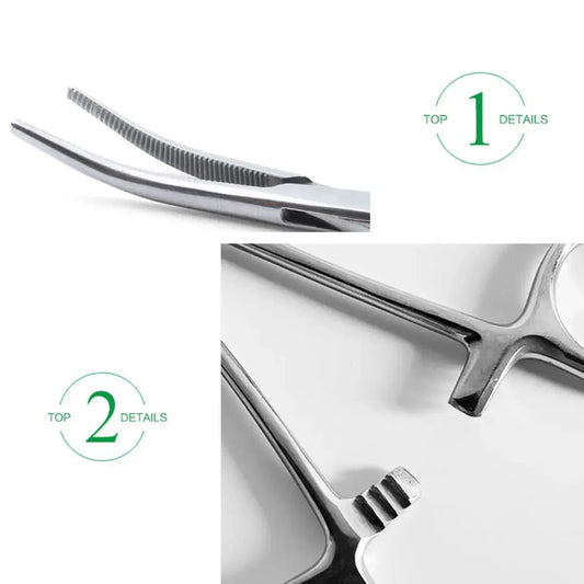 Curved or Straight Stainless-Steel, Locking Pick-Ups: Kelly, Ochsner, Halsted, Hartman, Crile, Pean - Healthcare Vibes