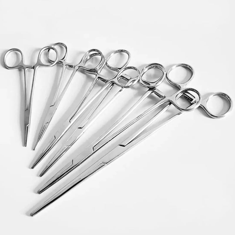 Curved or Straight Stainless-Steel, Locking Pick-Ups: Kelly, Ochsner, Halsted, Hartman, Crile, Pean - Healthcare Vibes