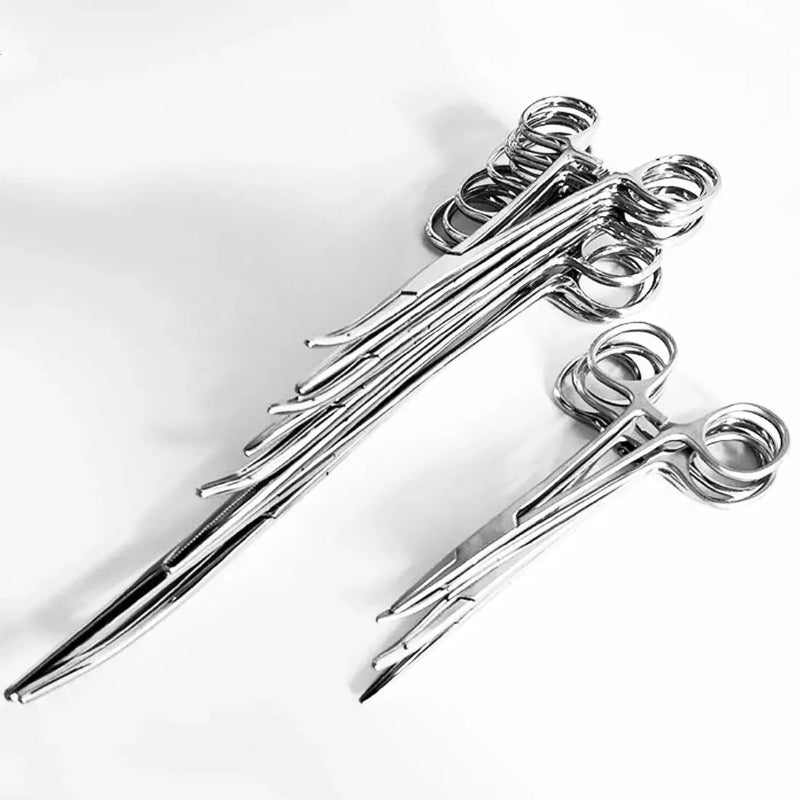 Curved or Straight Stainless-Steel, Locking Pick-Ups: Kelly, Ochsner, Halsted, Hartman, Crile, Pean - Healthcare Vibes