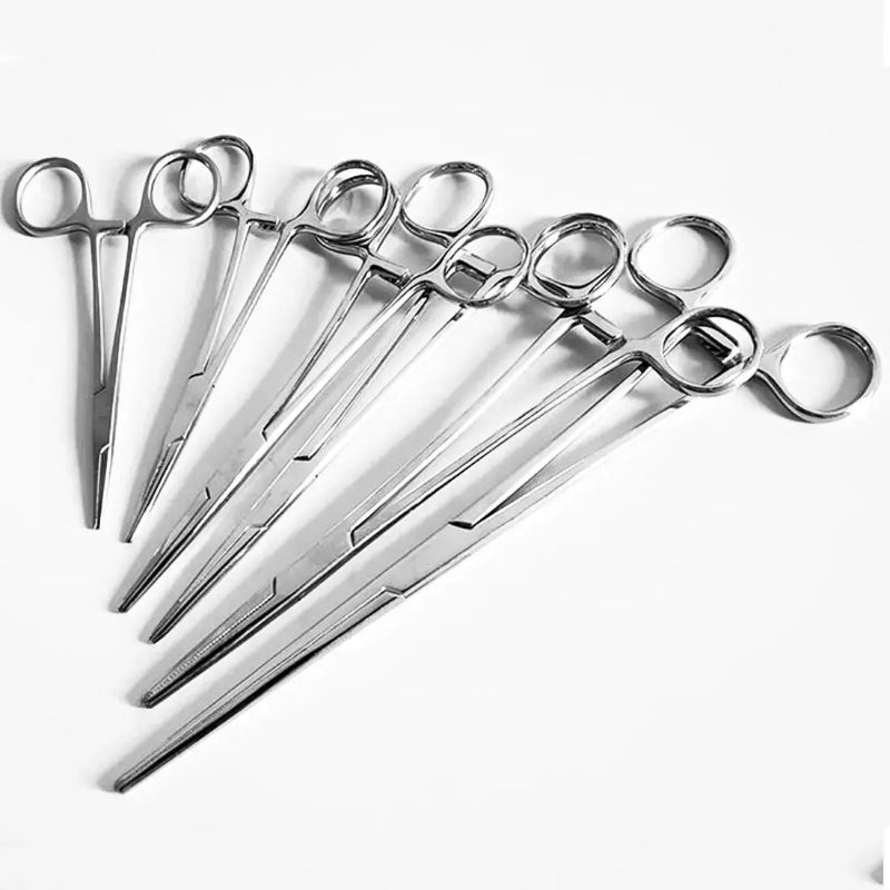Curved or Straight Stainless-Steel, Locking Pick-Ups: Kelly, Ochsner, Halsted, Hartman, Crile, Pean - Healthcare Vibes