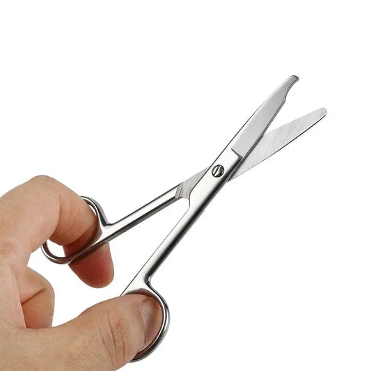 12.5/14cm Remove Suture Scissors Stainless Steel Medical Scissors Trim Crescent Notch Scissors Straight - Healthcare Vibes