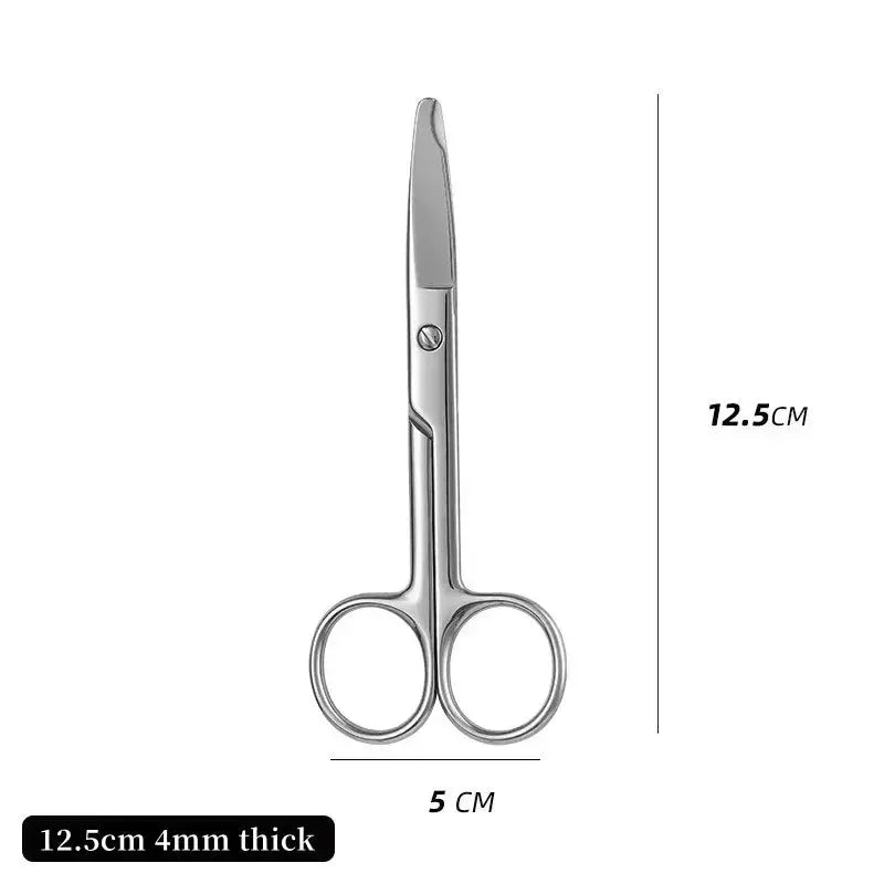12.5/14cm Remove Suture Scissors Stainless Steel Medical Scissors Trim Crescent Notch Scissors Straight - Healthcare Vibes