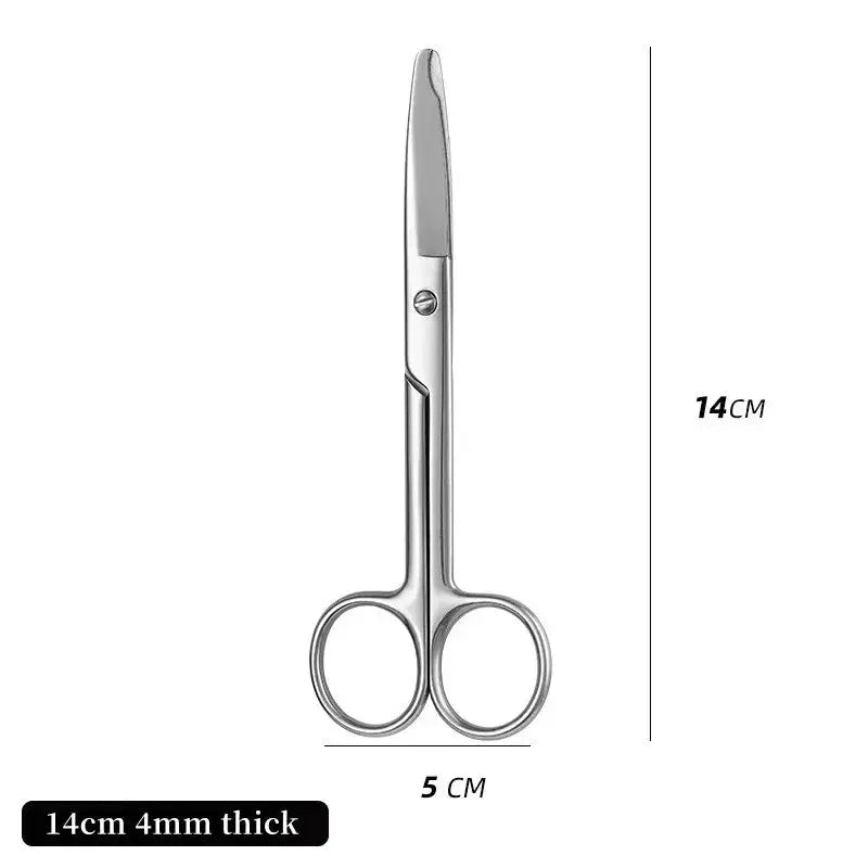 12.5/14cm Remove Suture Scissors Stainless Steel Medical Scissors Trim Crescent Notch Scissors Straight - Healthcare Vibes