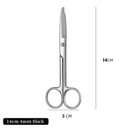 12.5/14cm Remove Suture Scissors Stainless Steel Medical Scissors Trim Crescent Notch Scissors Straight - Healthcare Vibes