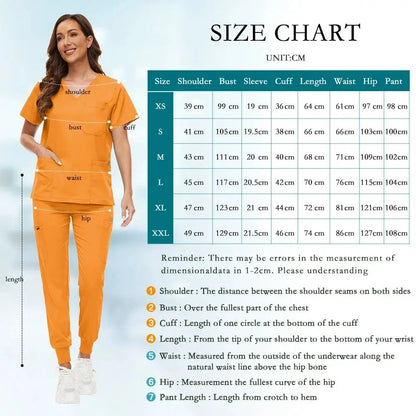 Comfortable and Colorful, Slim Fit, Women's Scrubs Sets, Jogger Style Pants - Healthcare Vibes