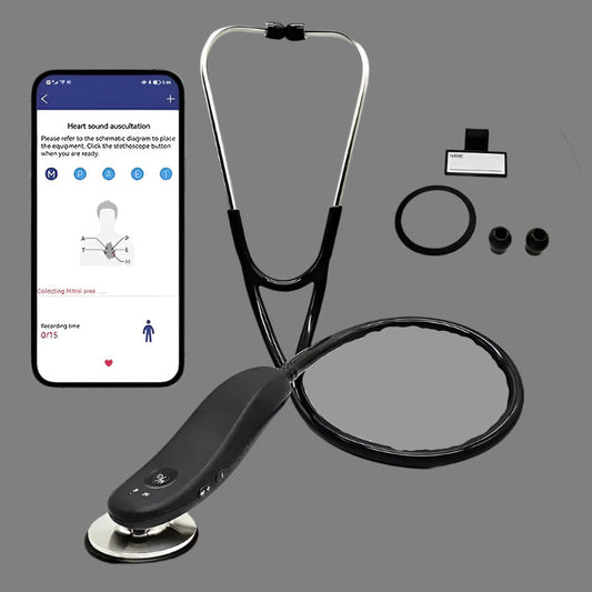 Digital Bluetooth Wireless Intelligent Electronic Stethoscope 40x Magnification-Comes With App - Healthcare Vibes
