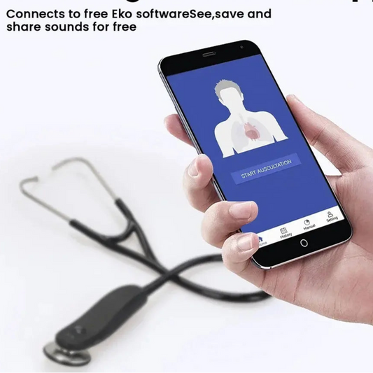 Digital Bluetooth Wireless Intelligent Electronic Stethoscope 40x Magnification-Comes With App - Healthcare Vibes