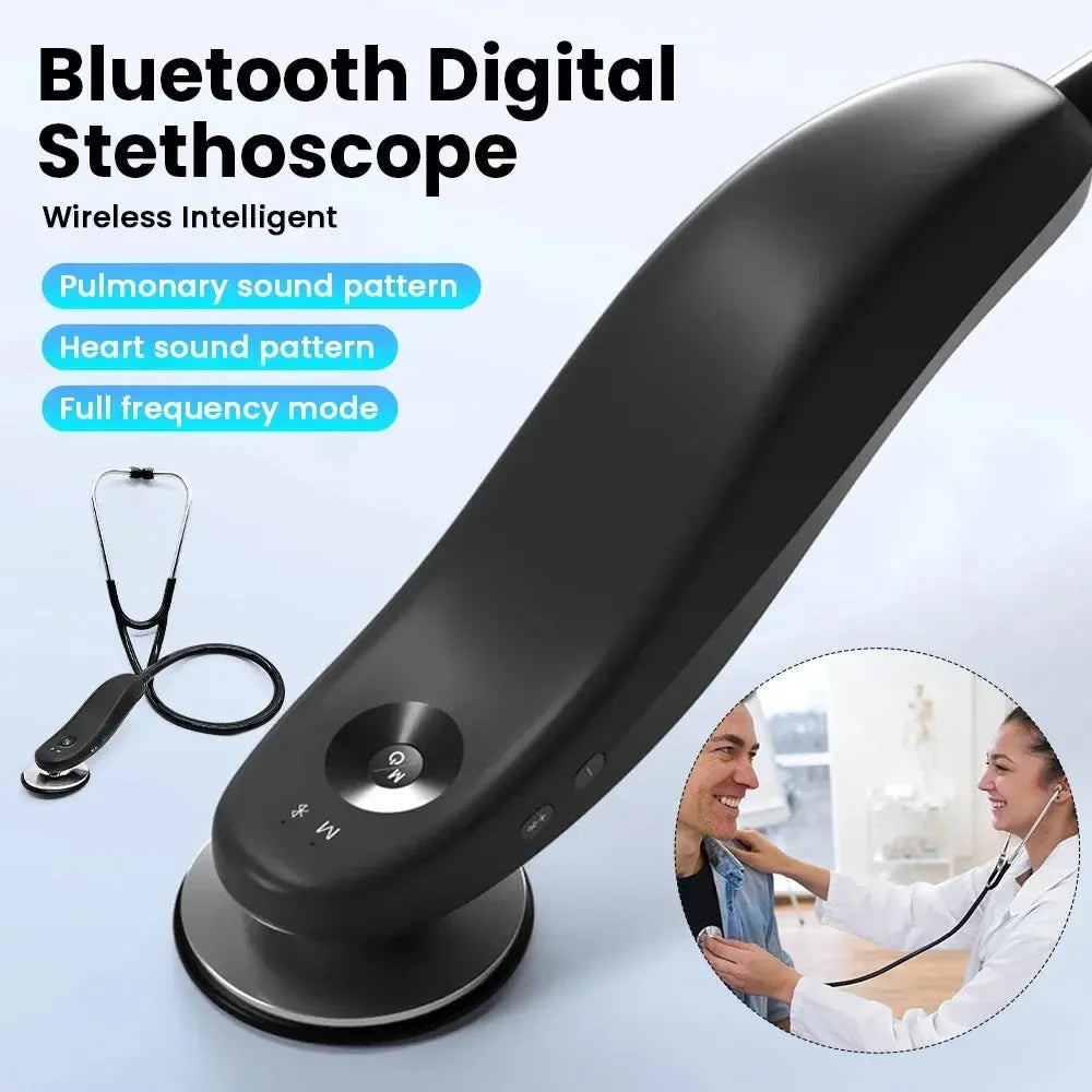 Digital Bluetooth Wireless Intelligent Electronic Stethoscope 40x Magnification-Comes With App - Healthcare Vibes