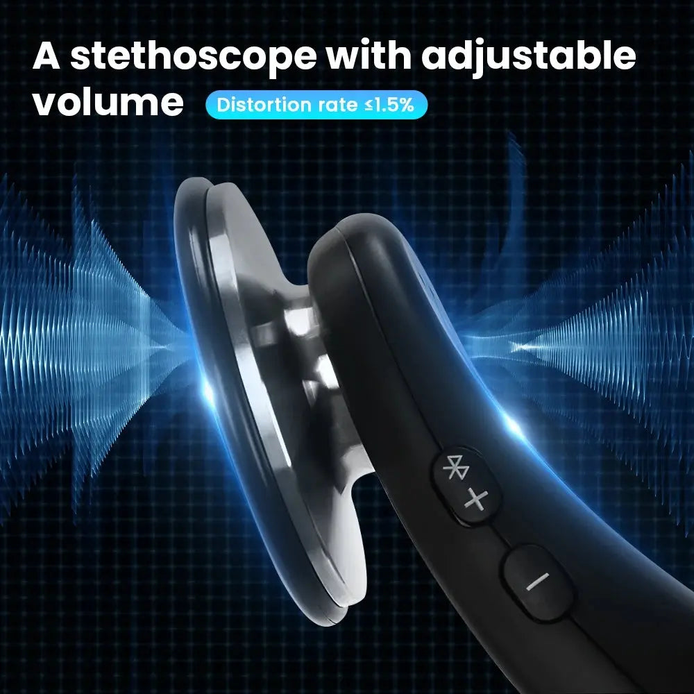 Digital Bluetooth Wireless Intelligent Electronic Stethoscope 40x Magnification-Comes With App - Healthcare Vibes