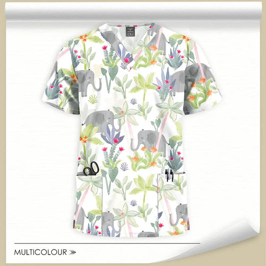 Discover Our Vibrant Printed Scrub Tops - Healthcare Vibes