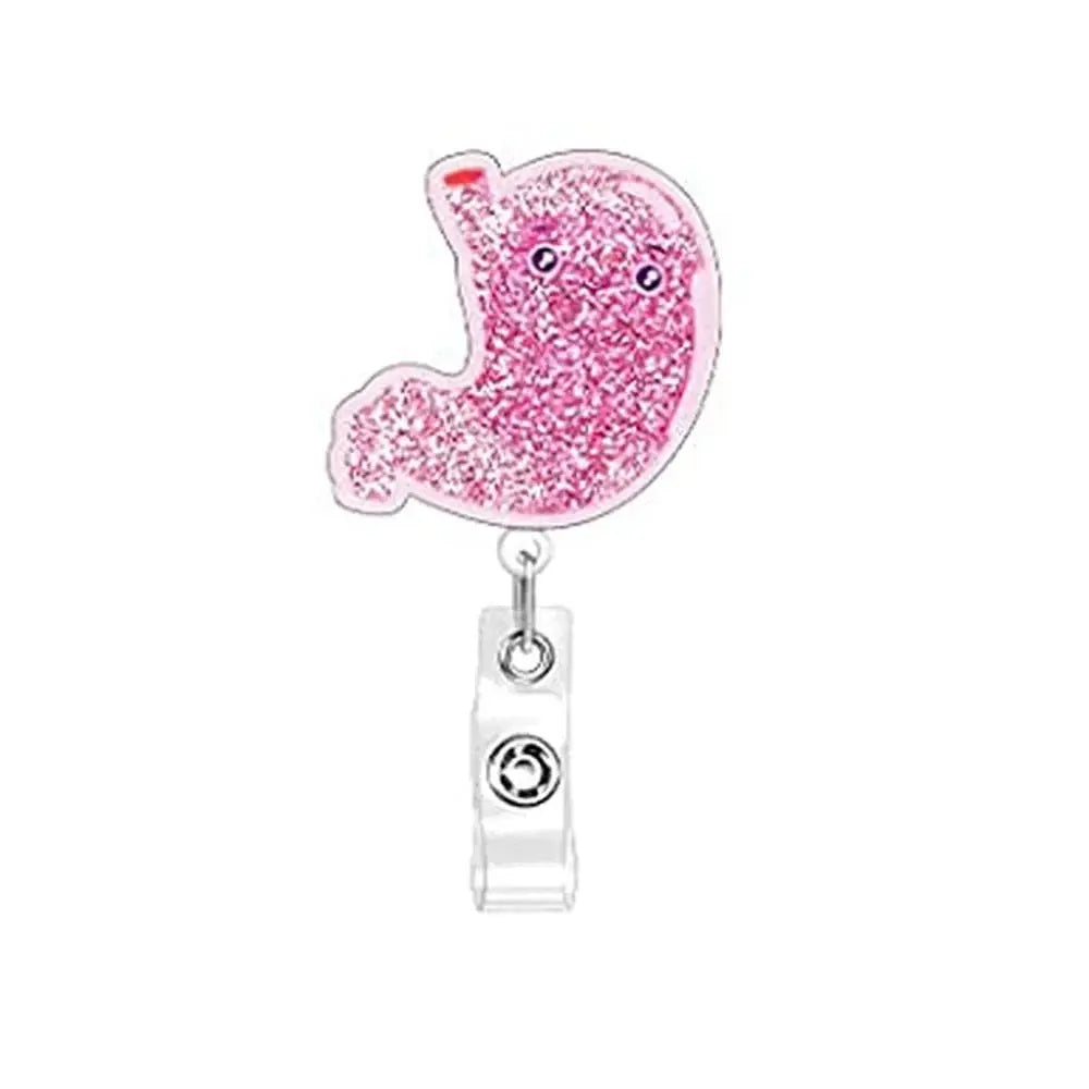 Anatomy Retractable Nurse Badge Reel, Clip Badge Holder, ID Card Holder - Healthcare Vibes
